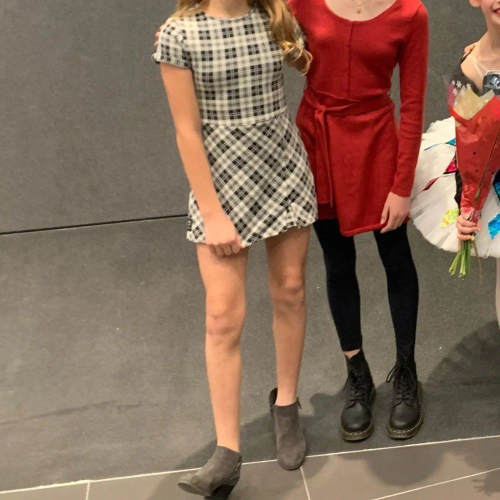 Girls Zara plaid romper - Picture 5 of 5